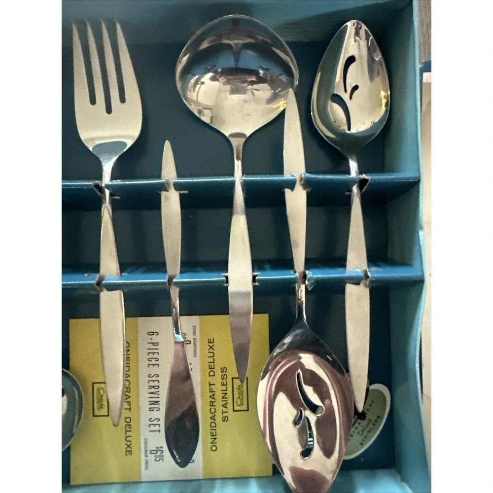 Oneidacraft Deluxe WINTERSONG ~ Serving Set‎ NEW Pie Server, Serving Spoon, Fork